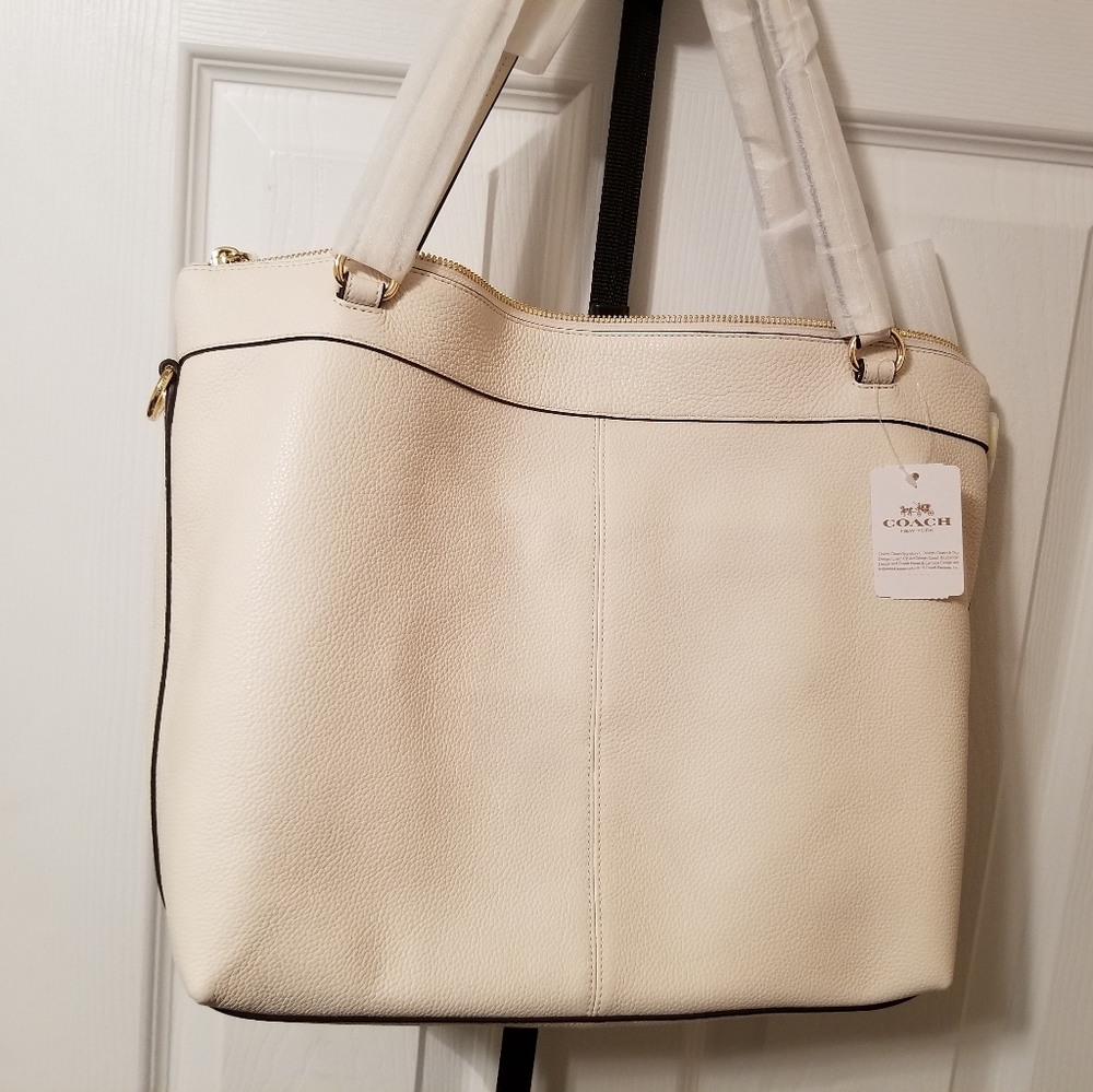 Brand New Off White Coach Handbag